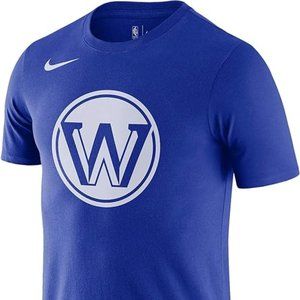 Nike GSW NBA City Edition FNW Logo T-Shirt Mens.Size L Rush Blue. BV8902-495